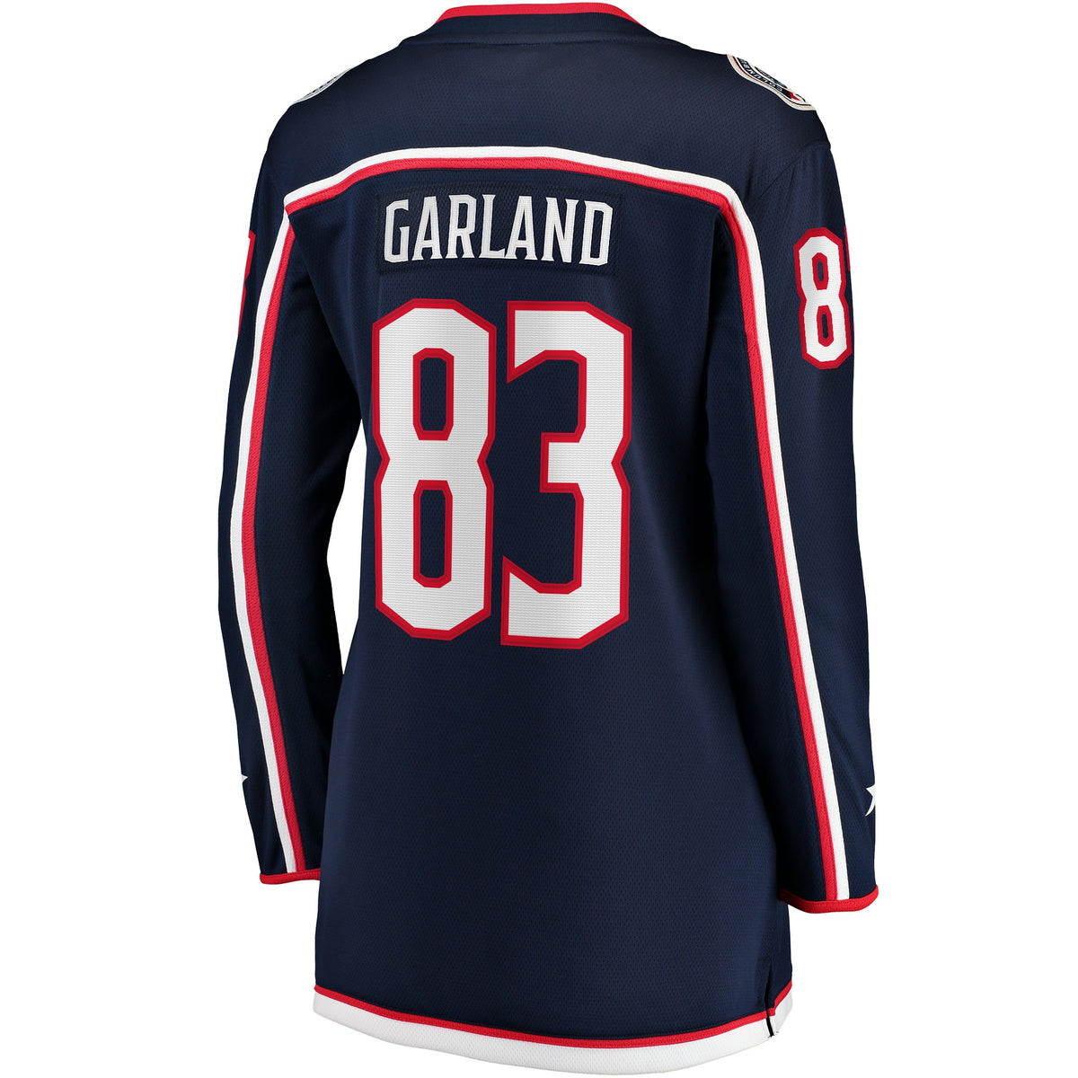 Women's Columbus Blue Jackets Conor Garland Indiana Navy Home Breakaway Jersey