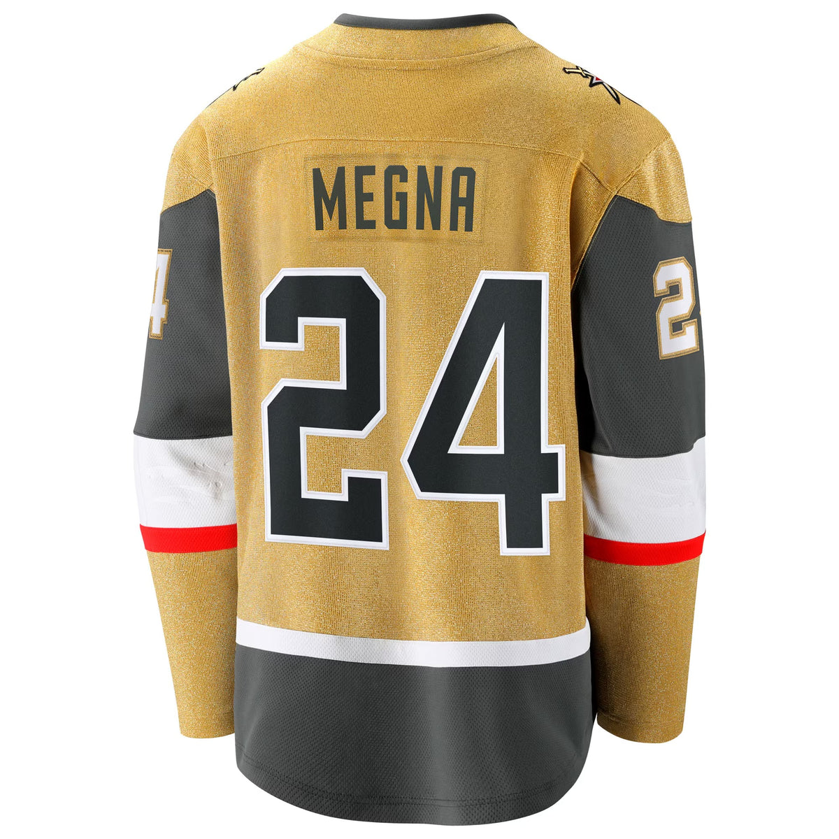Men's Vegas Golden Knights Jaycob Megna Fanatics Gold Home Breakaway Jersey