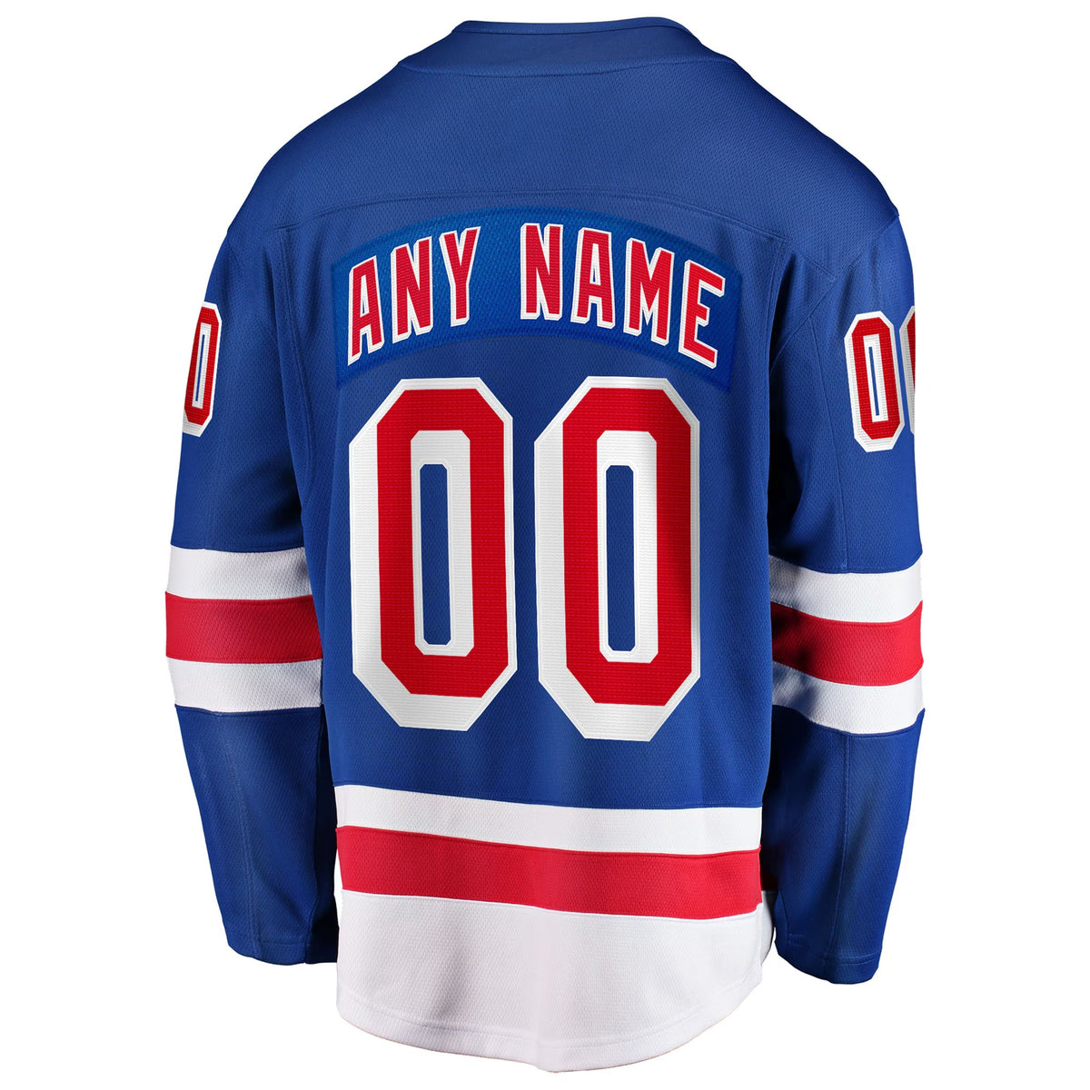 Men's New York Rangers Fanatics Blue Home Breakaway Custom Jersey