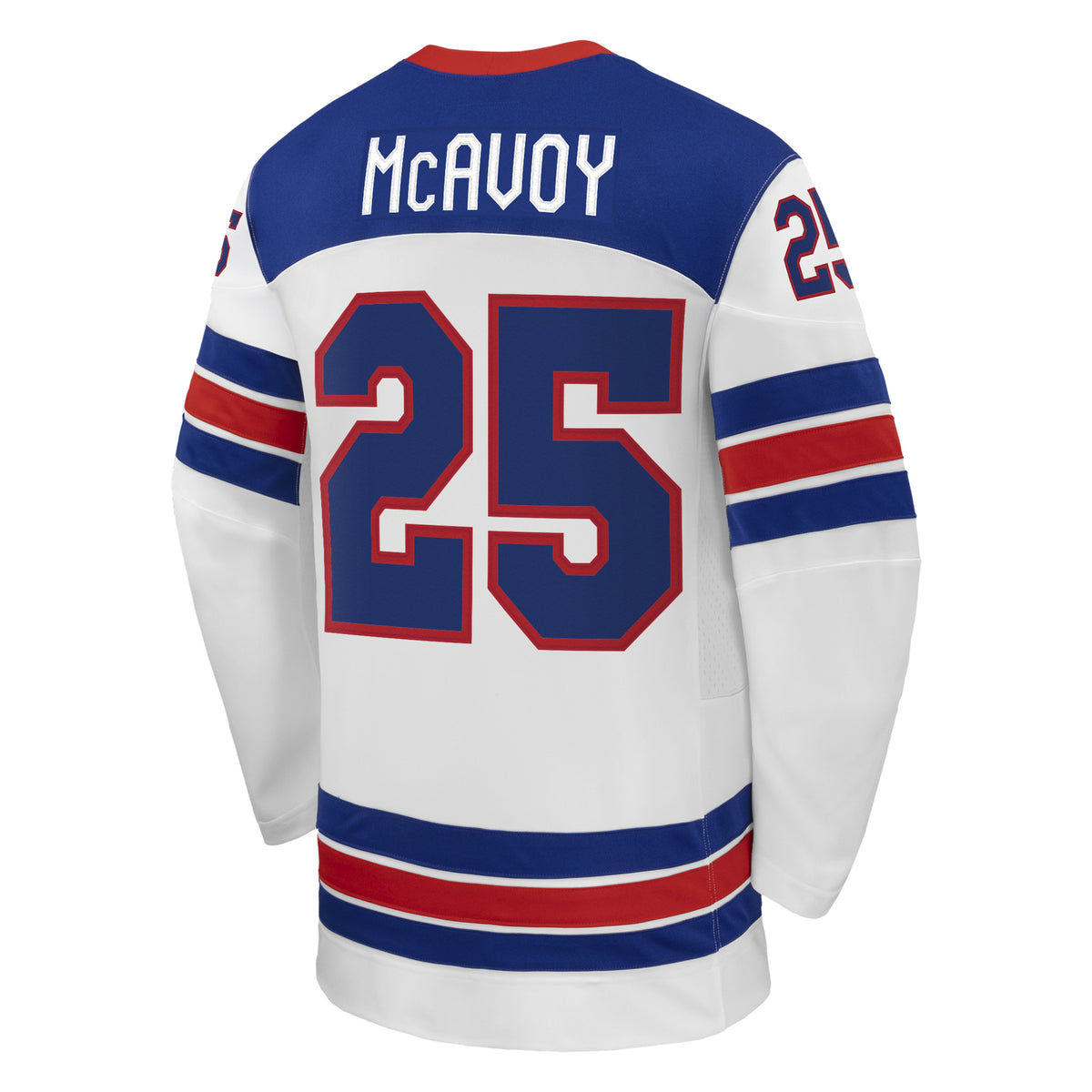 Men's Charlie McAvoy Nike White US Hockey 2026 Away Replica Jersey