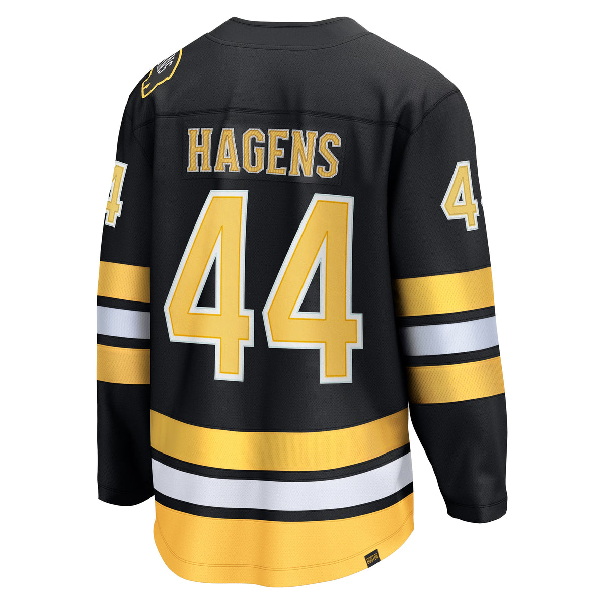 Men's Boston Bruins James Hagens Fanatics Black Breakaway Jersey