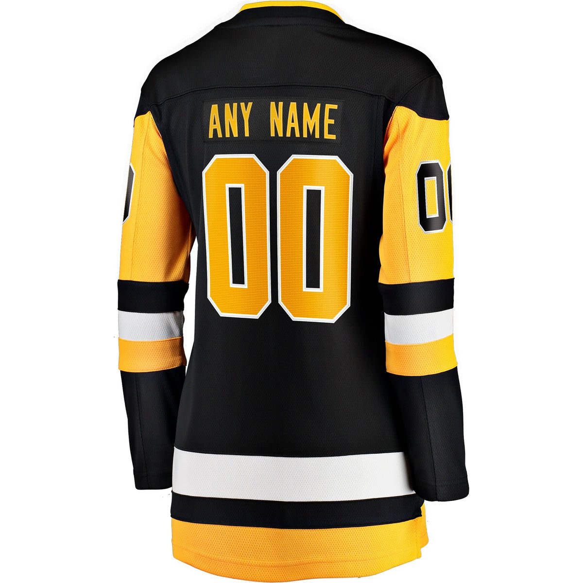 Women's Pittsburgh Penguins Fanatics Black Home Breakaway Custom Jersey