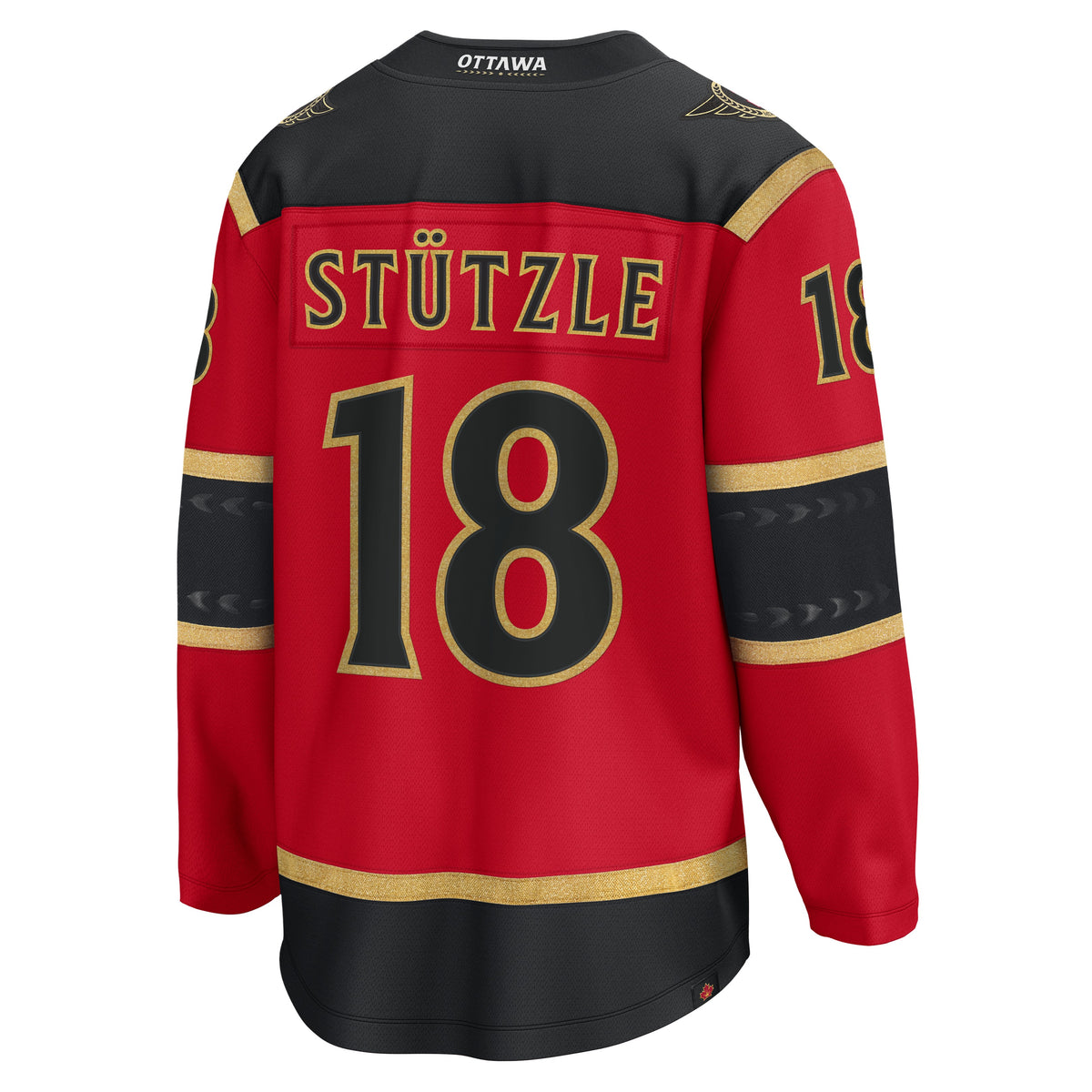 Men's Ottawa Senators Tim Stutzle Fanatics Red Alternate Breakaway Jersey