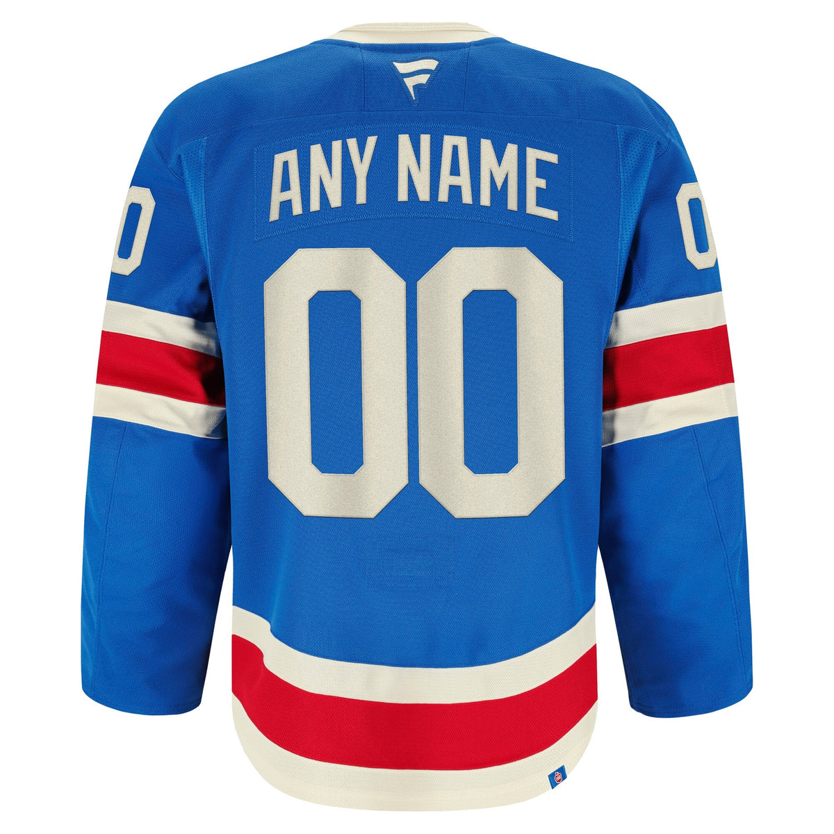 Men's New York Rangers Fanatics Blue Centennial Authentic Pro Custom Jersey