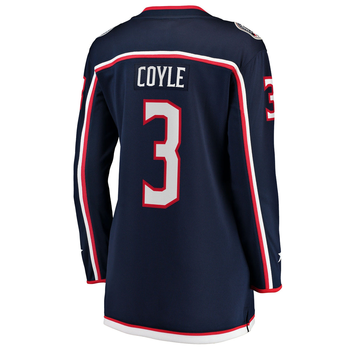 Women's Columbus Blue Jackets Charlie Coyle Fanatics Navy Home Breakaway Jersey