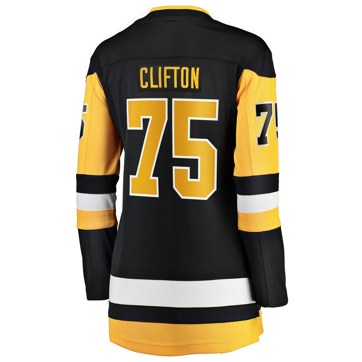Women's Pittsburgh Penguins Connor Clifton Fanatics Black Home Breakaway Jersey
