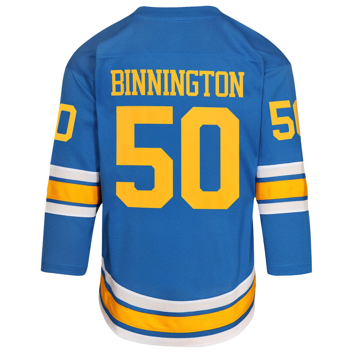 Youth St. Louis Blues Jordan Binnington Blue Home Replica Player Jersey