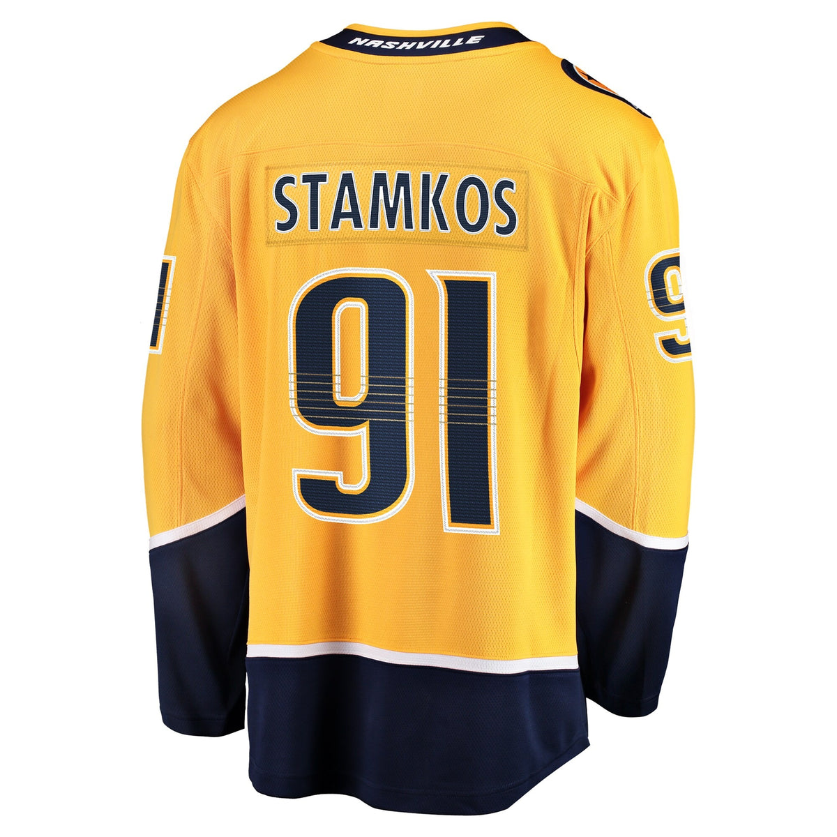 Men's Nashville Predators Steven Stamkos Fanatics Gold Home Premier Breakaway Player Jersey