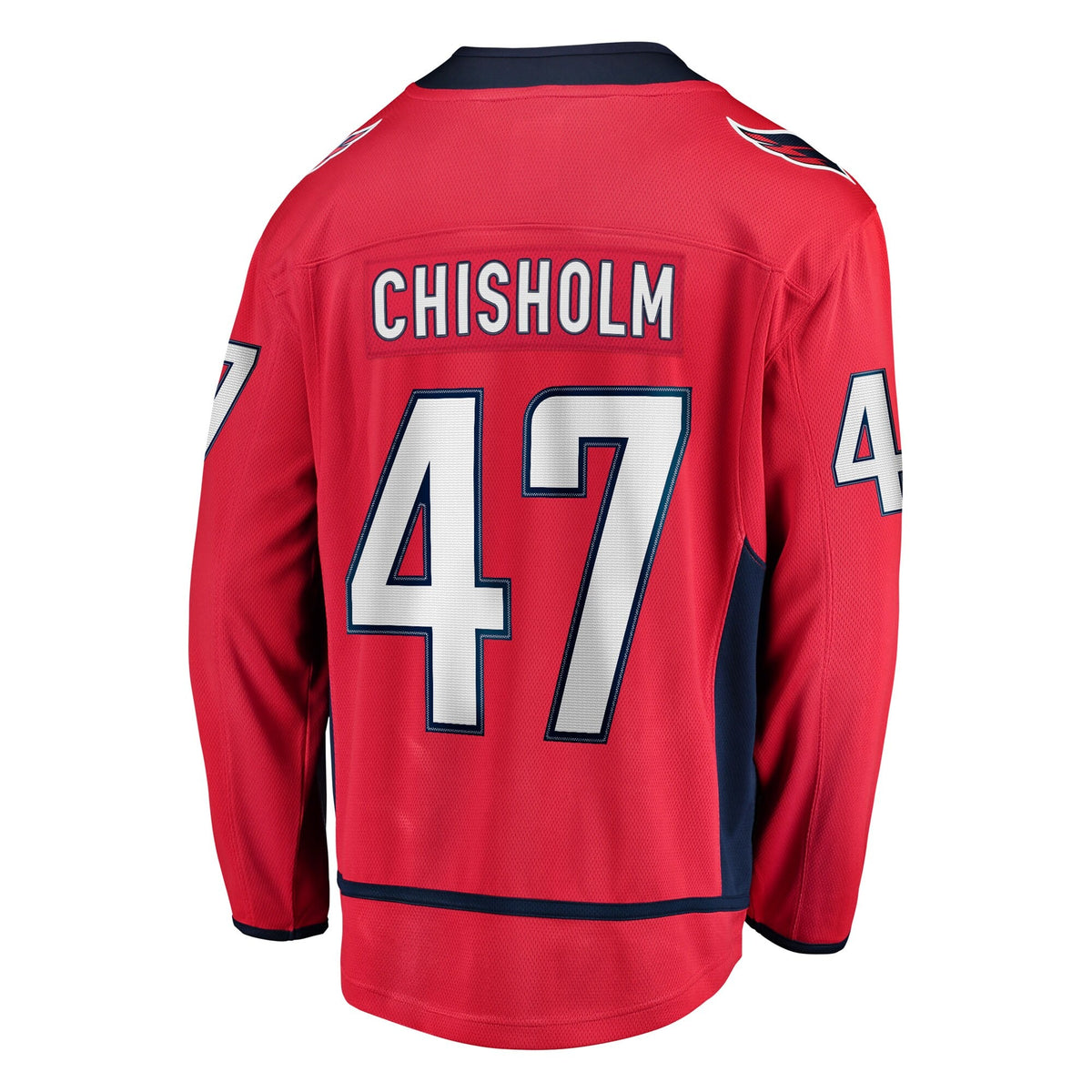 Men's Washington Capitals Declan Chisholm Fanatics Red Home Breakaway Jersey