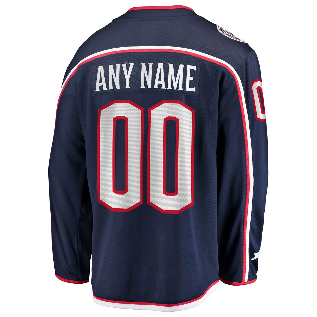 Men's Columbus Blue Jackets Fanatics Navy Home Breakaway Custom Jersey