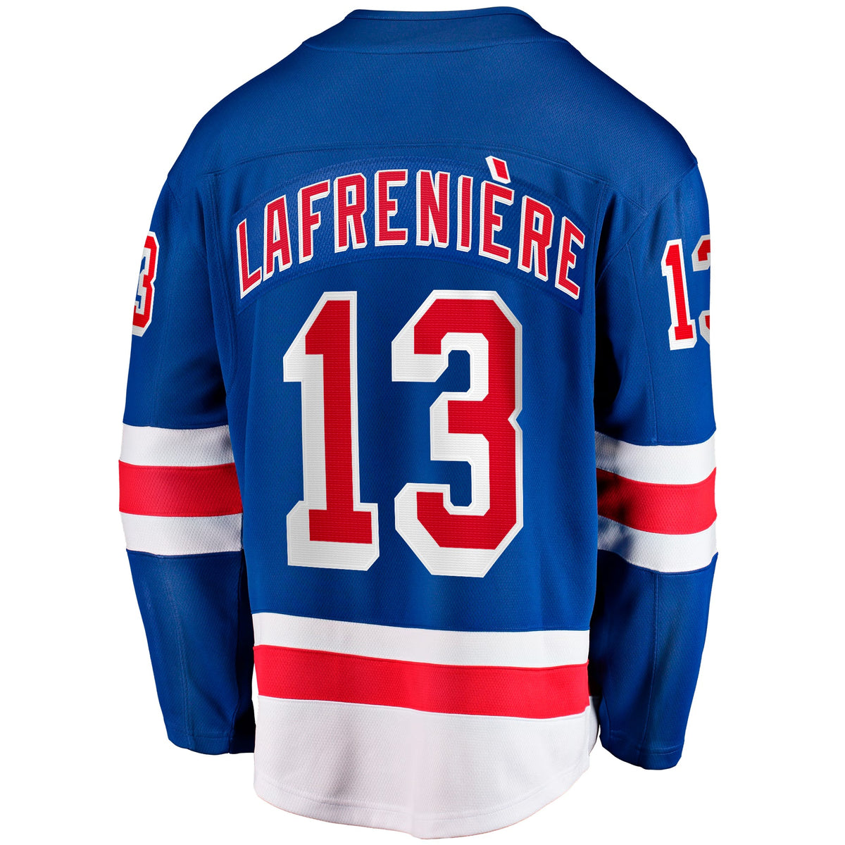 Men's New York Rangers Alexis Lafreniere Fanatics Blue Home Breakaway Jersey