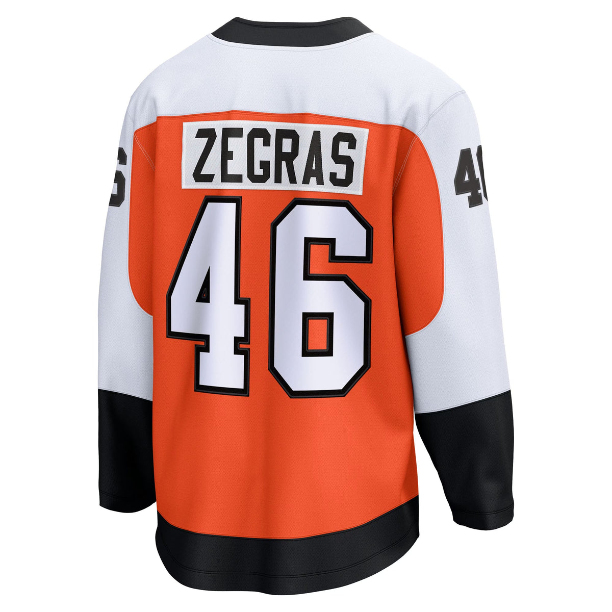 Men's Philadelphia Flyers Trevor Zegras Fanatics Orange Home Breakaway Jersey