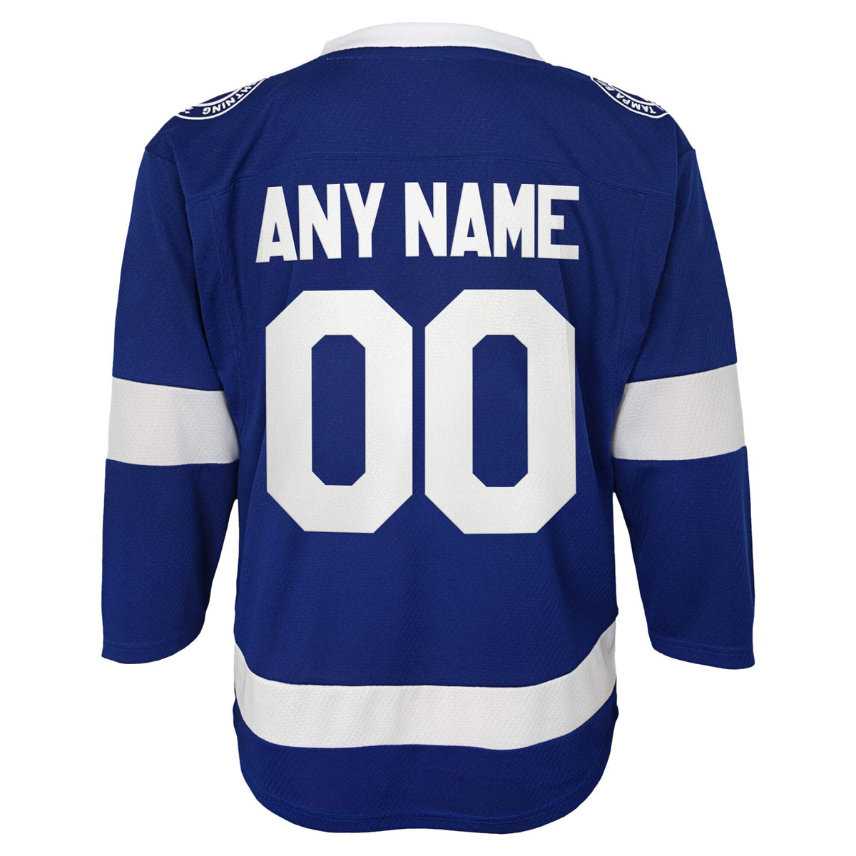 Youth Tampa Bay Lightning Blue Replica Custom Jersey