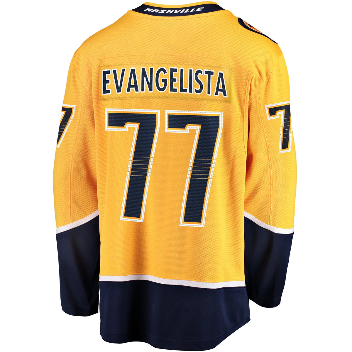 Men's Nashville Predators Luke Evangelista Fanatics Gold Premier Breakaway Player Jersey