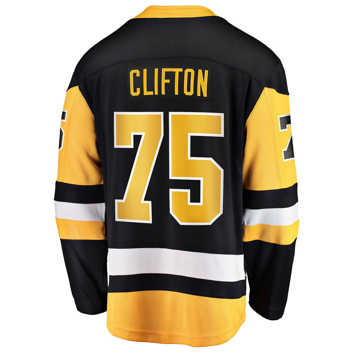 Men's Pittsburgh Penguins Connor Clifton Fanatics Black Home Breakaway Jersey