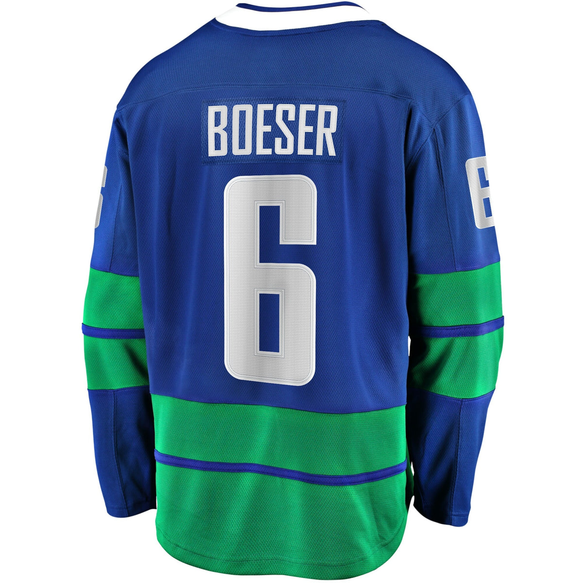 Men's Vancouver Canucks Brock Boeser Fanatics Blue Breakaway Jersey