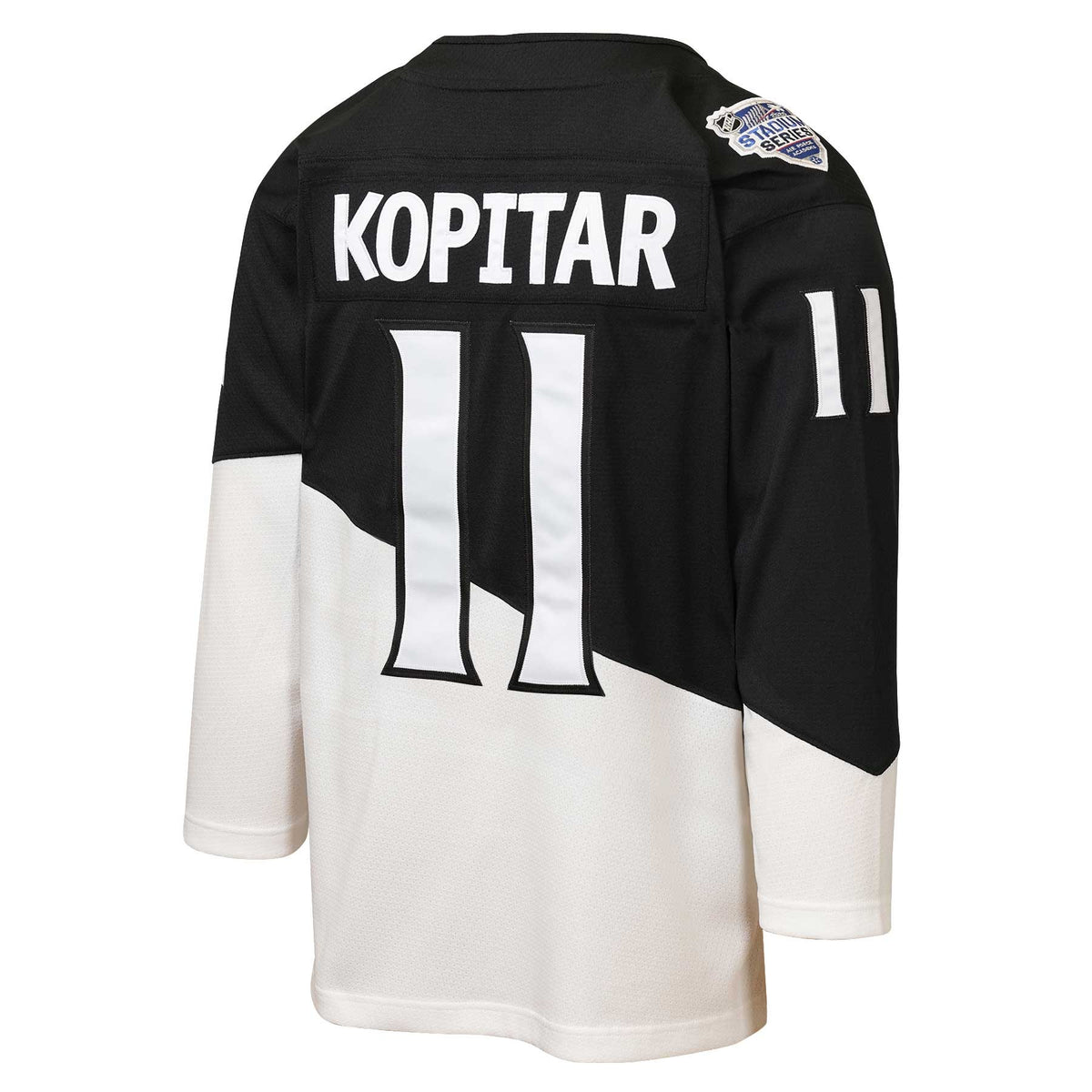 Youth Los Angeles Kings Anze Kopitar Mitchell & Ness Black_White 2020 Stadium Series Power Play Jersey