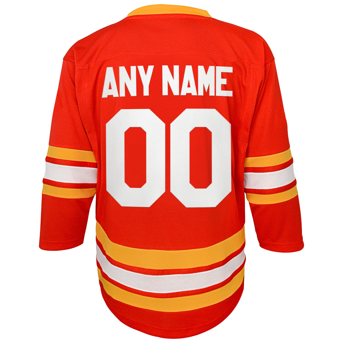 Youth Calgary Flames Red Home Replica Custom Jersey