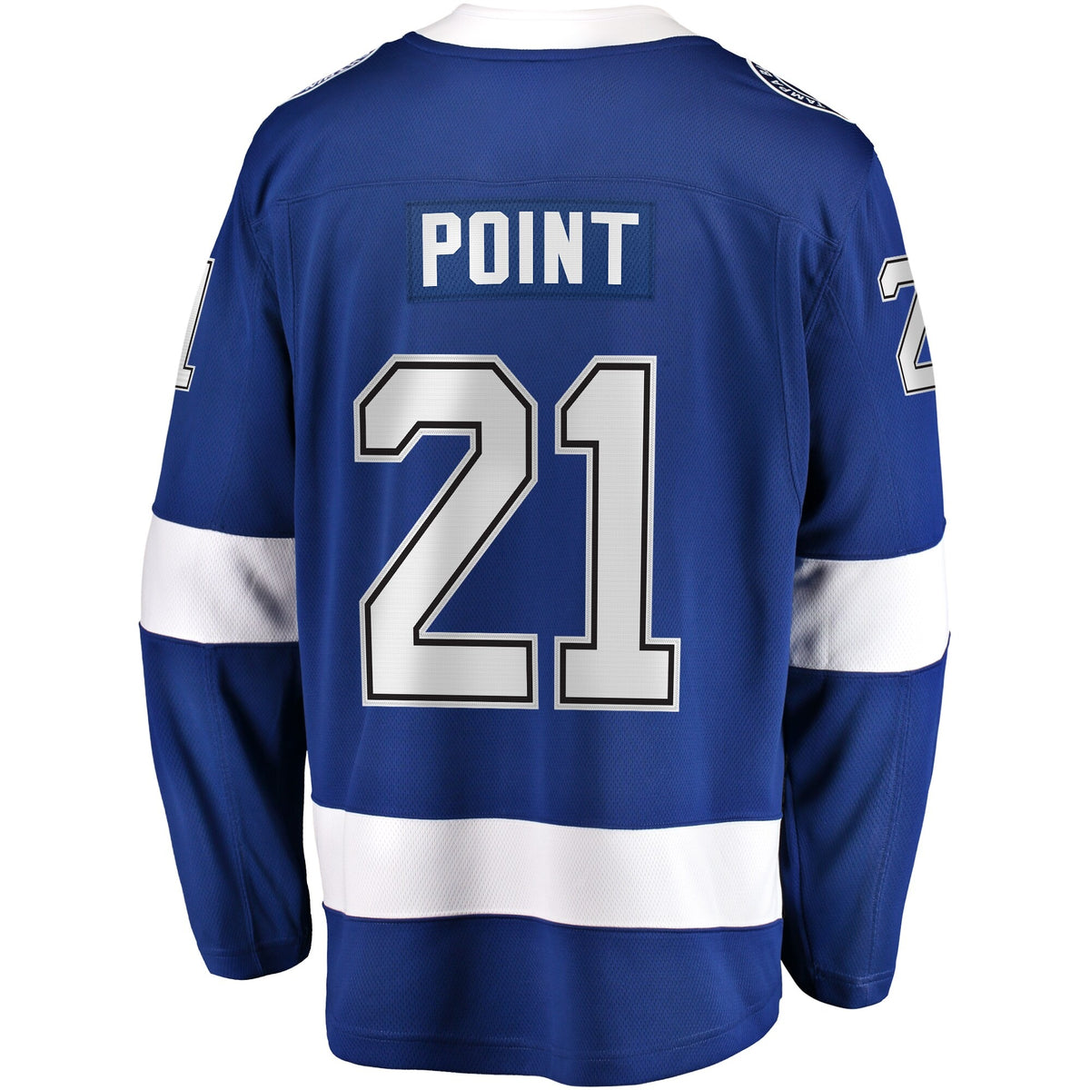 Men's Tampa Bay Lightning Brayden Point Fanatics Blue Breakaway Jersey