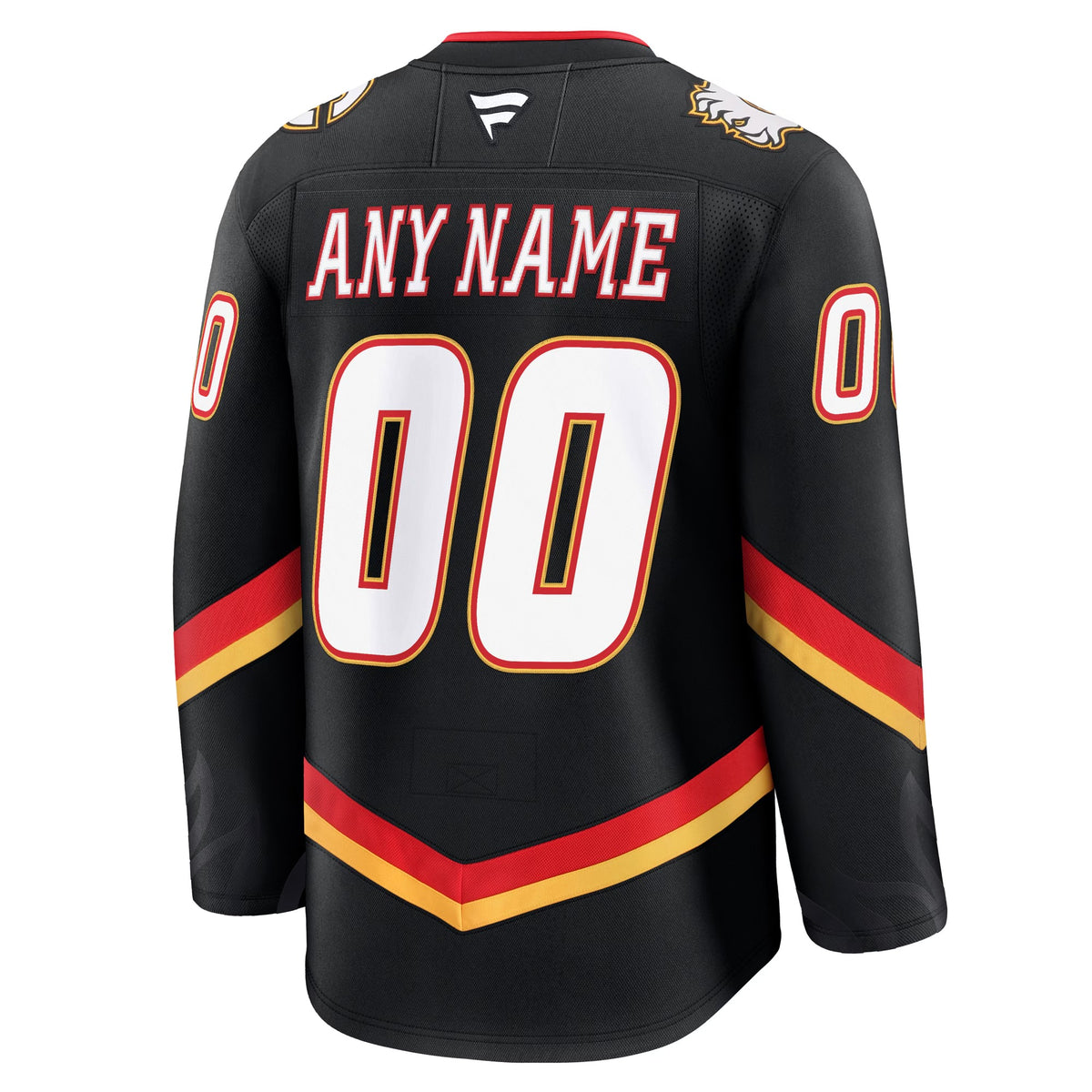 Men's Calgary Flames Fanatics Black Alternate Premium Custom Jersey