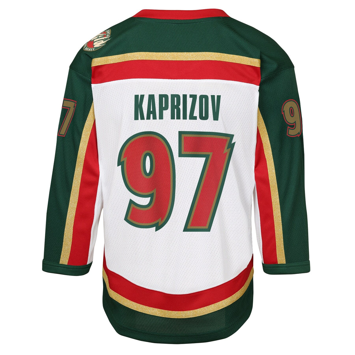 Youth Minnesota Wild Kirill Kaprizov White 25th Anniversary Replica Player Jersey
