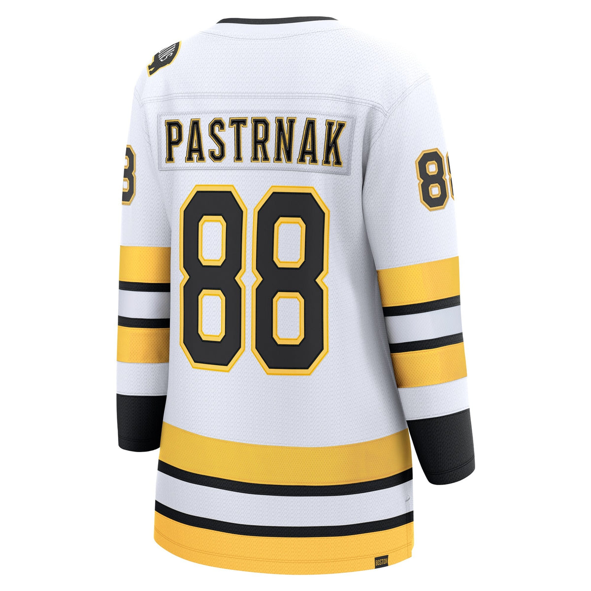 Women's Boston Bruins David Pastrnak Fanatics White Away Breakaway Player Jersey