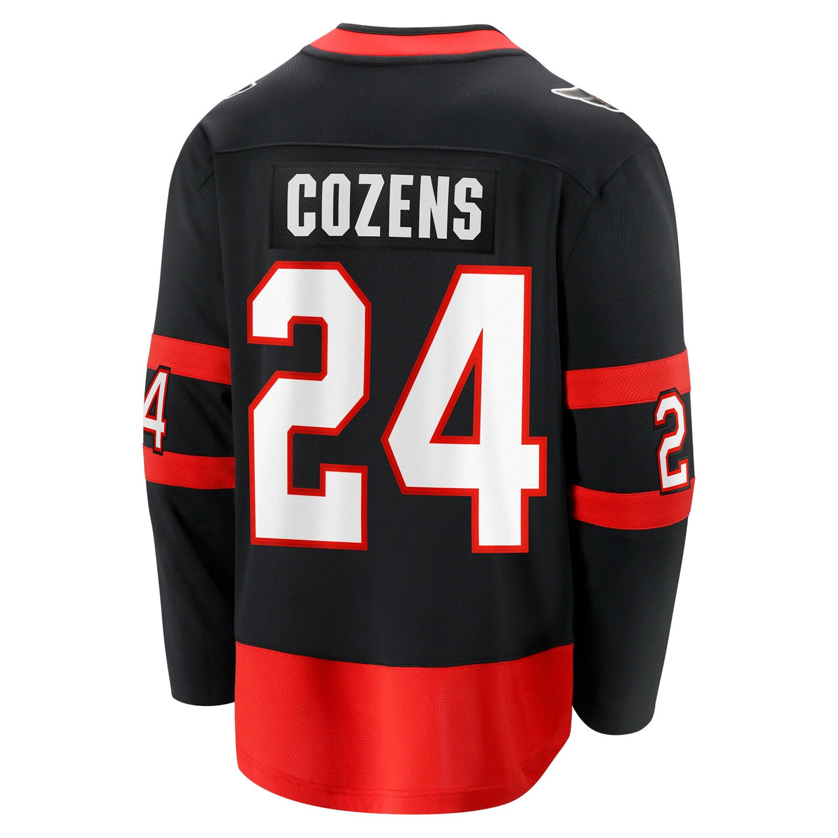 Men's Ottawa Senators Dylan Cozens Fanatics Black Home Breakaway Jersey