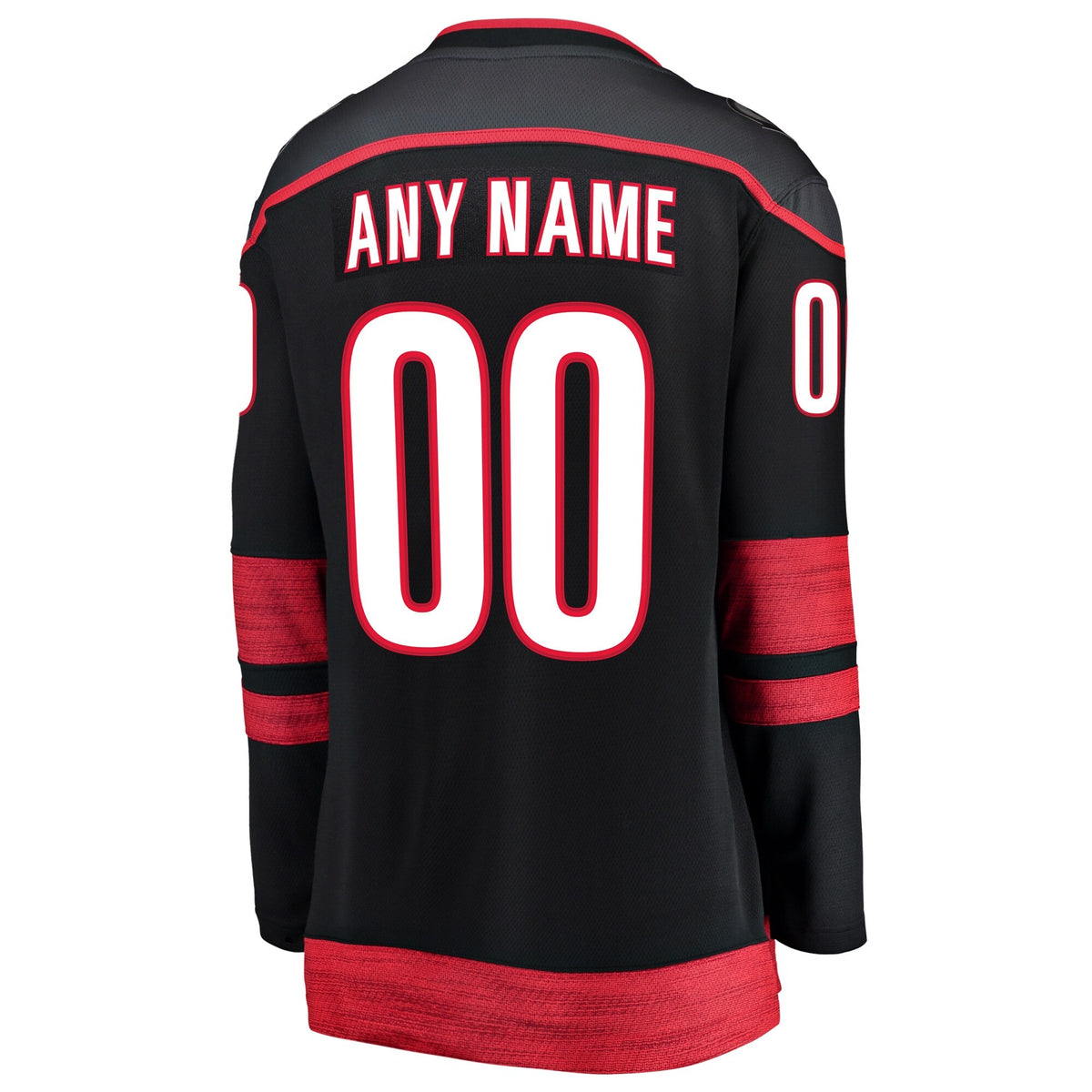 Women's Carolina Hurricanes Fanatics Black Home Breakaway Custom Jersey