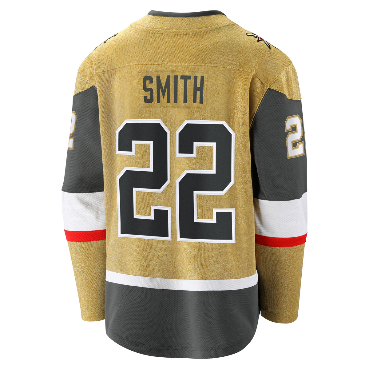 Men's Vegas Golden Knights Cole Smith Fanatics Gold Home Breakaway Jersey