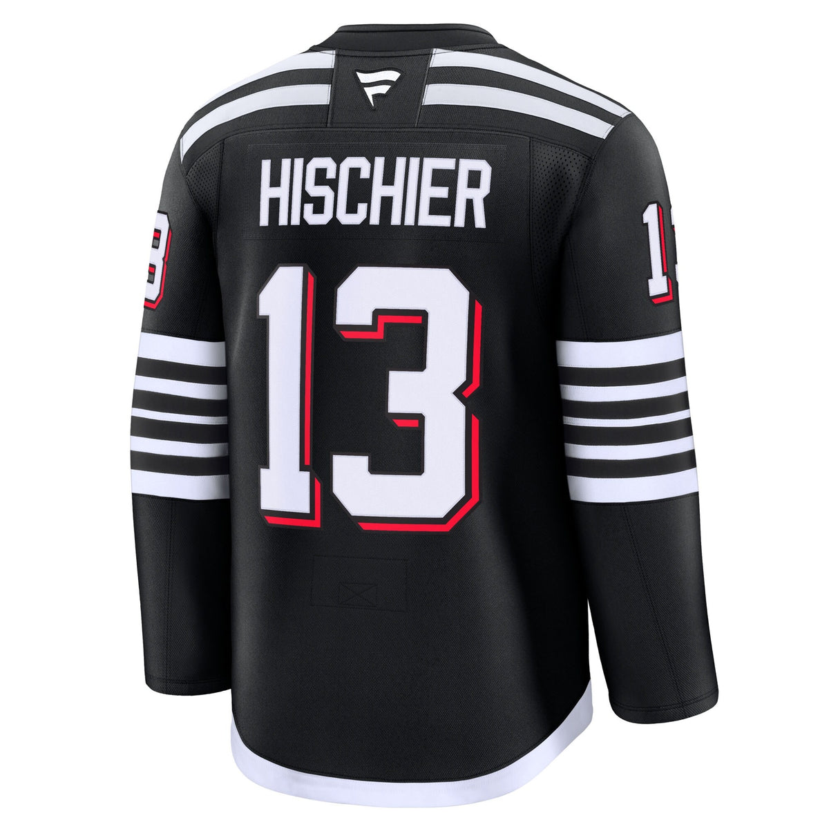 Men's New Jersey Devils Nico Hischier Fanatics Black Alternate Premium Jersey
