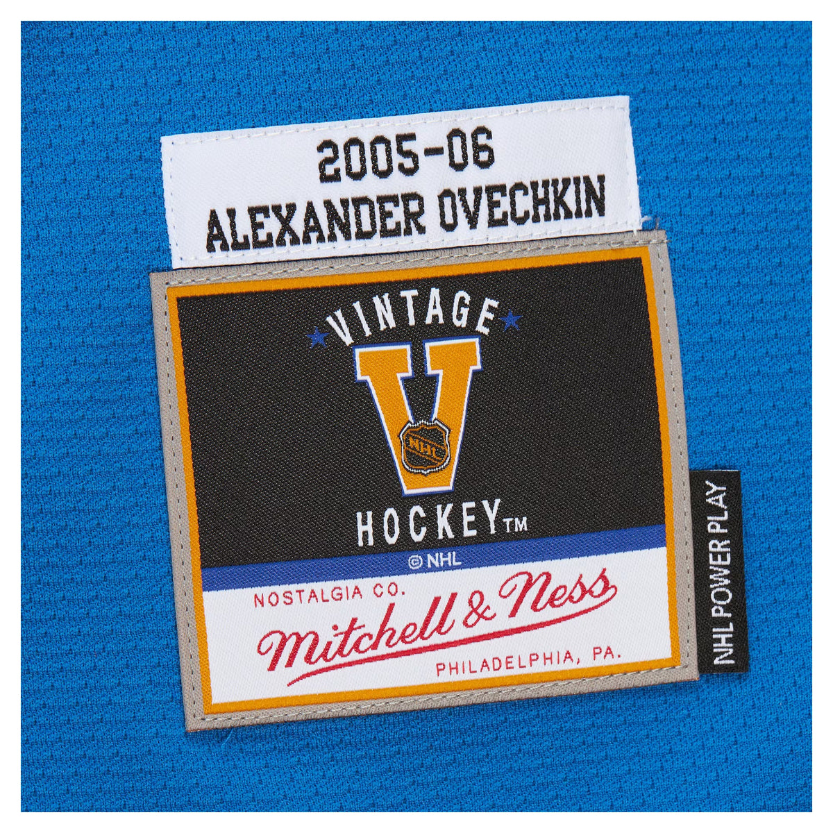 Men's Washington Capitals Alexander Ovechkin Mitchell & Ness White Big & Tall 2005_06 Power Play Jersey