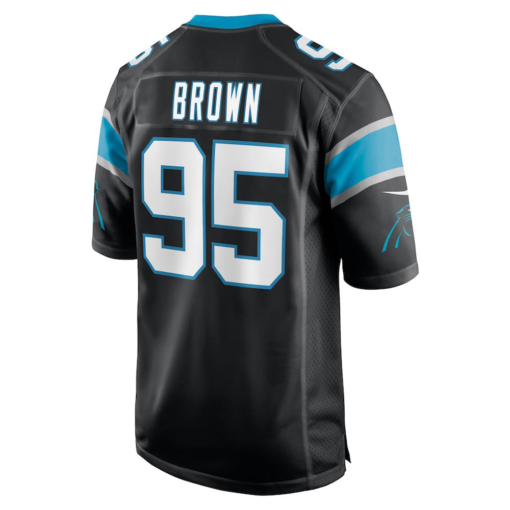 Men's Carolina Panthers Derrick Brown Game Jersey - Black