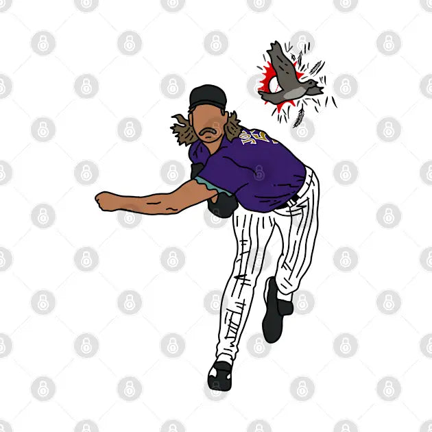 Randy Johnson Hits The Bird T-Shirt