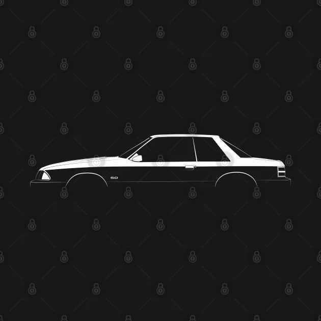 Ford Mustang Lx 5.0 (1989) Silhouette Hoodie