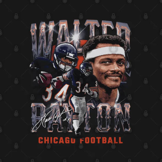Walter Payton Chicago Vintage Hoodie