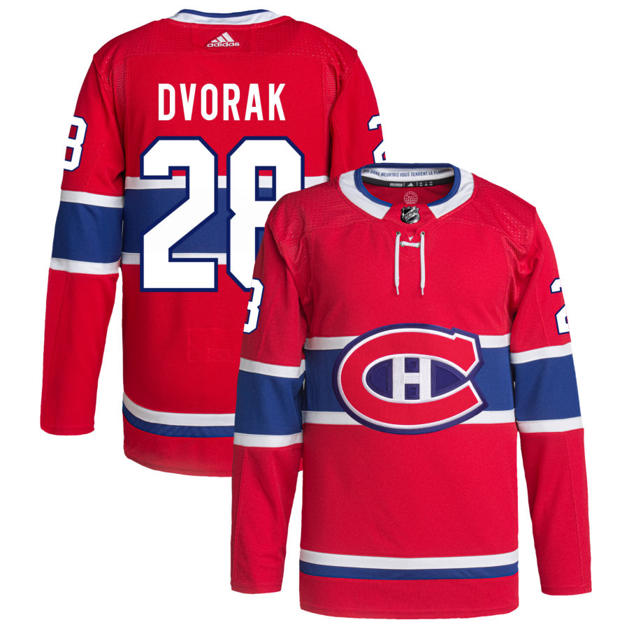 Christian Dvorak Montreal Canadiens Home Primegreen Authentic Pro Jersey - Red