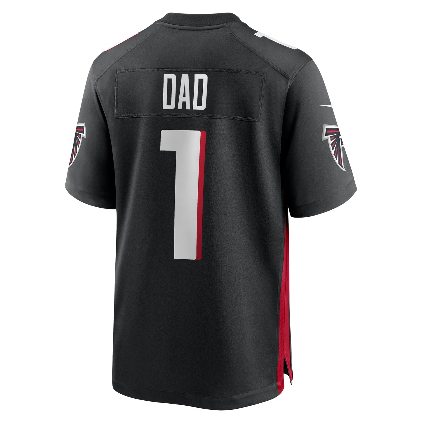 Number 1 Dad Atlanta Falcons Game Jersey - Black