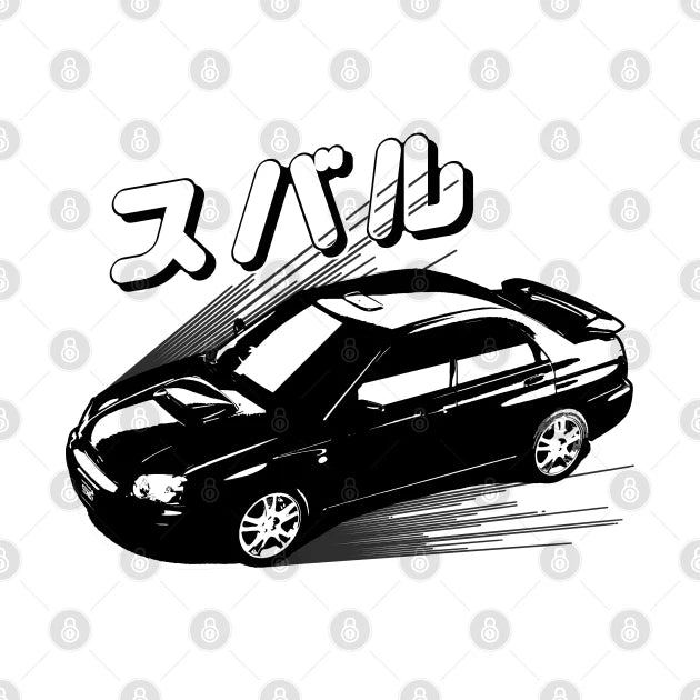 Subaru Wrx Manga T-Shirt