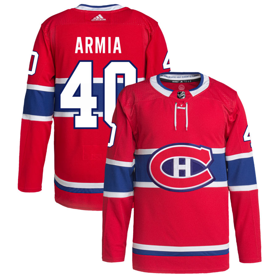 Joel Armia Montreal Canadiens Home Primegreen Authentic Pro Jersey - Red