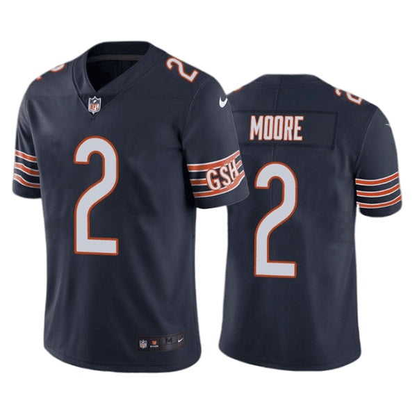 Men's Chicago Bears DJ Moore Vapor Jersey - Navy