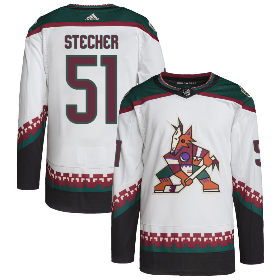 Troy Stecher Arizona Coyotes Primegreen Authentic Pro Jersey - White