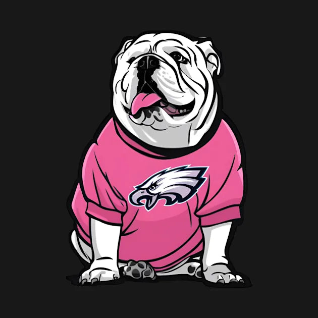Georgia Bulldogs,Dawg In Philly Pink Hoodie