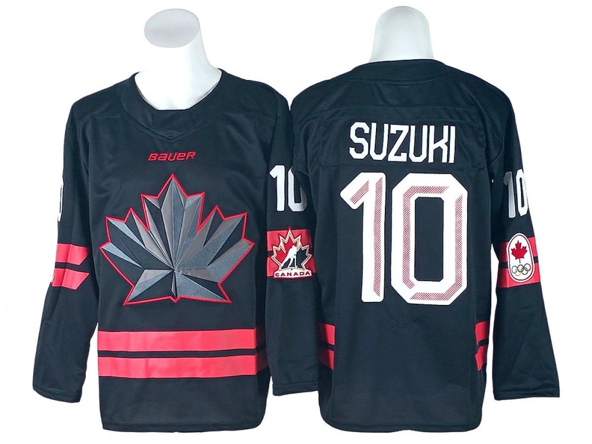 2026 Winter Olympics Team Canada #10 Nick Suzuki Black Hockey Jersey
