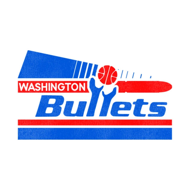 Defunct Washington Bullets Pennant 80S Pennant T-Shirt