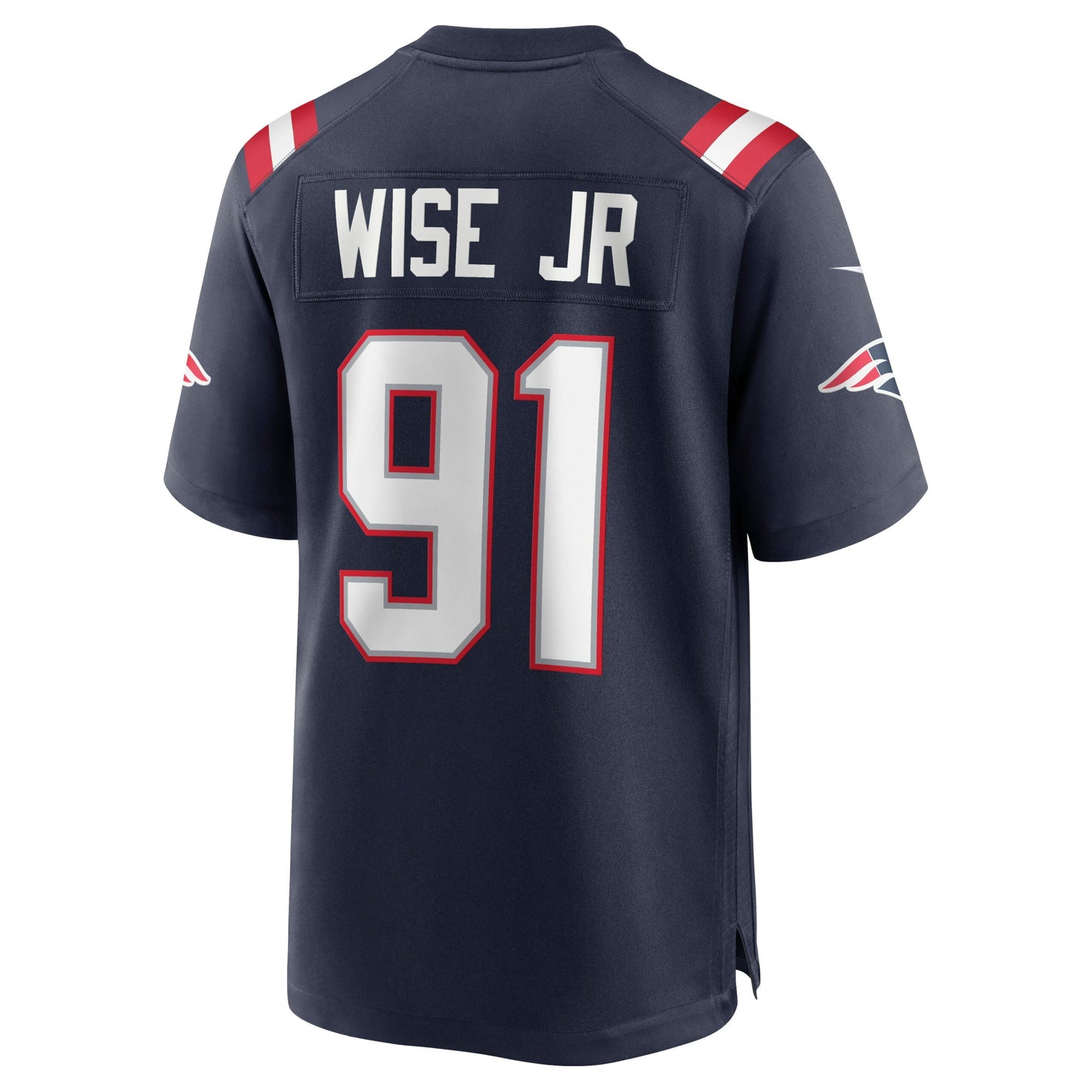 Deatrich Wise Jr. New England Patriots Game Jersey - Navy