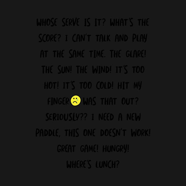 Funny Pickleball Talk And Phrases Hoodie