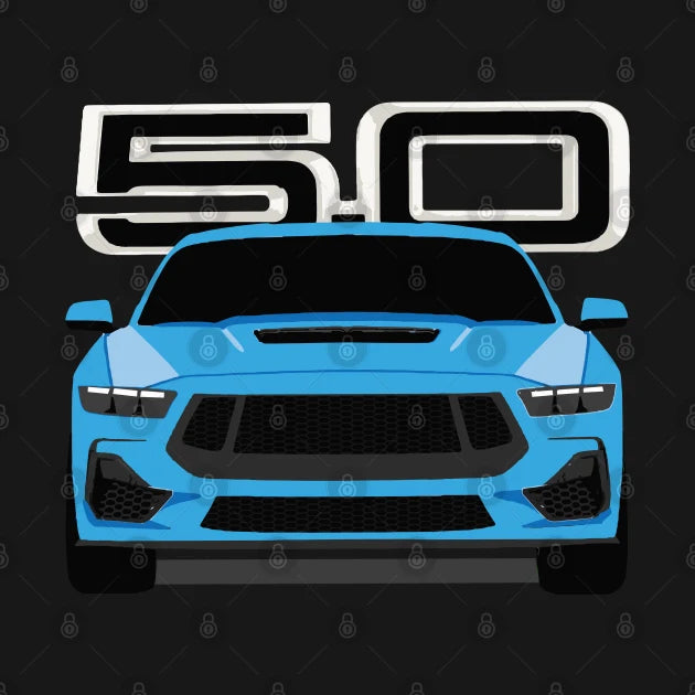 Grabber Blue Mustang Hoodie