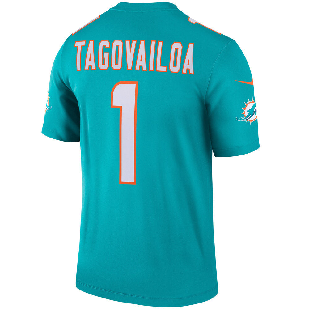 Men's Miami Dolphins Tua Tagovailoa Legend Jersey Aqua