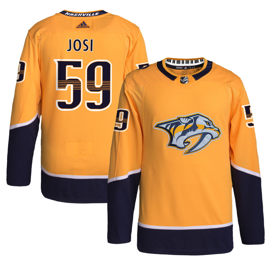 Roman Josi Nashville Predators Home Primegreen Authentic Pro Jersey - Gold