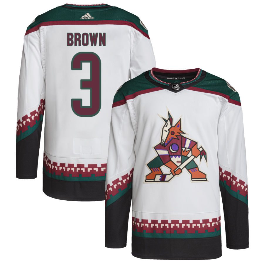 Josh Brown Arizona Coyotes Primegreen Authentic Pro Jersey - White